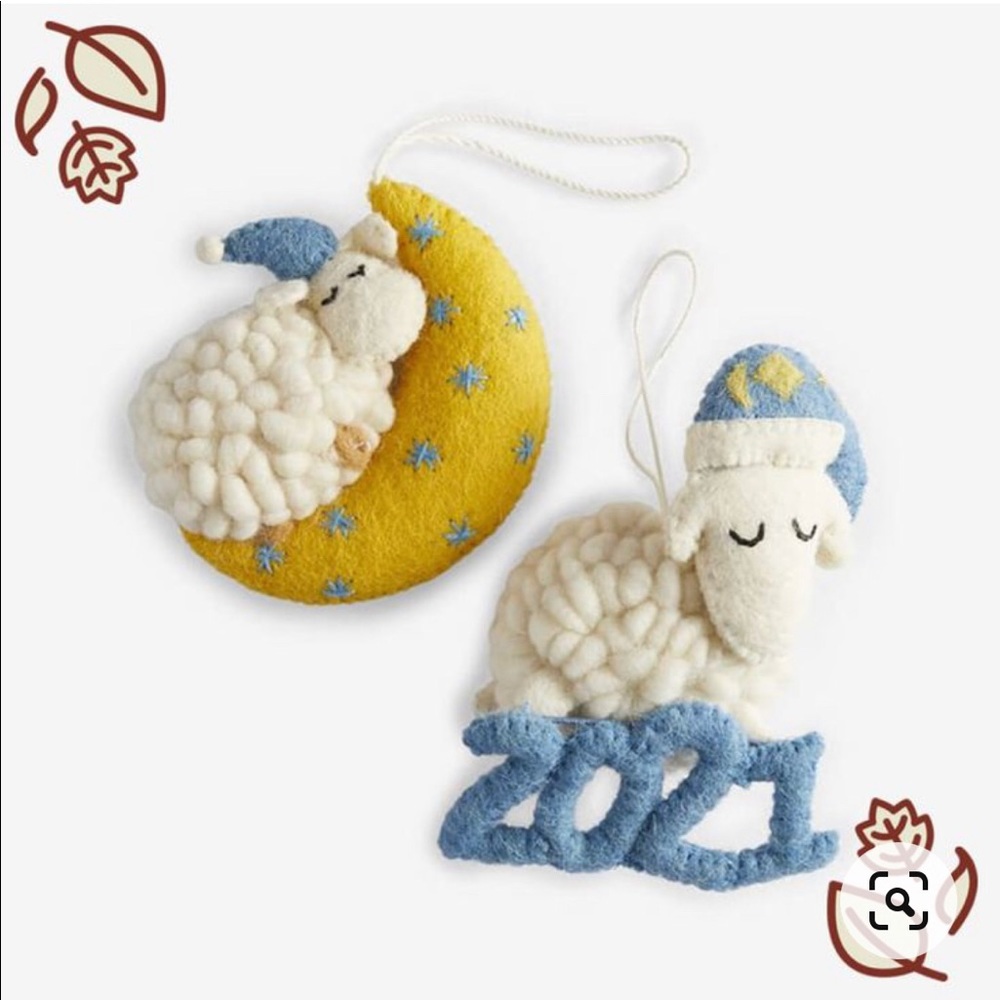 ISO 2021 Felt Sheep Ornament Set